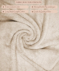 Rangoli Soft Absorbent Durable Towels Earthly Egyption Cotton Plush Oversized Bath Towel 600 Gsm (Beige)