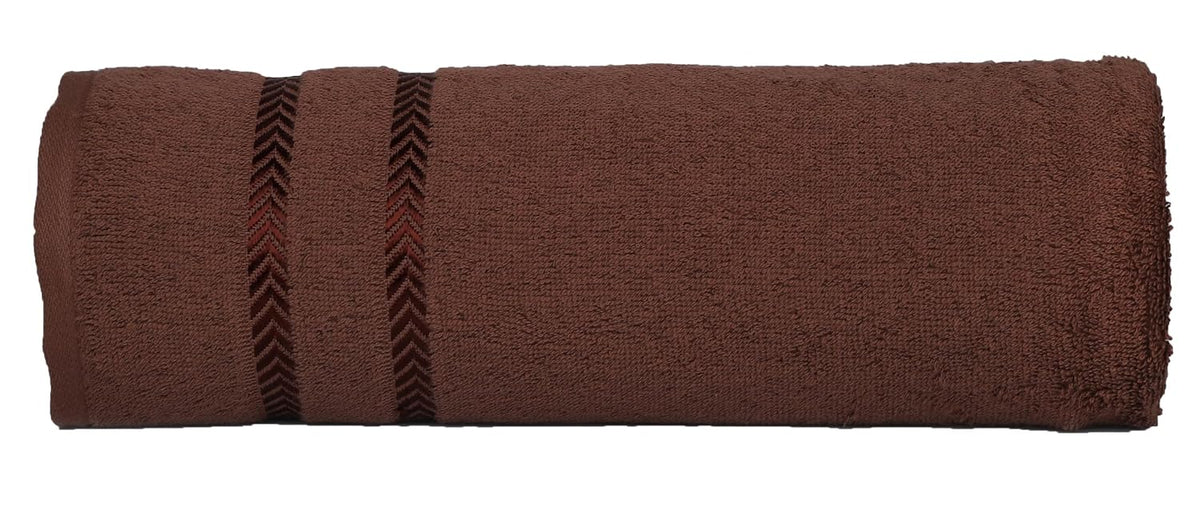 Casa Copenhagen Egyptian Cotton Waffle Large Size Bath Towel 500 Gsm (Friar Brown)