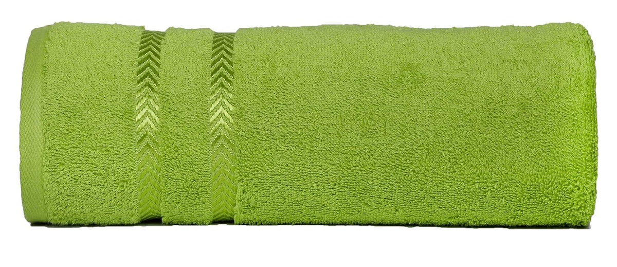 Casa Copenhagen Egyptian Cotton Waffle Large Size Bath Towel 500 Gsm (Lime Green)