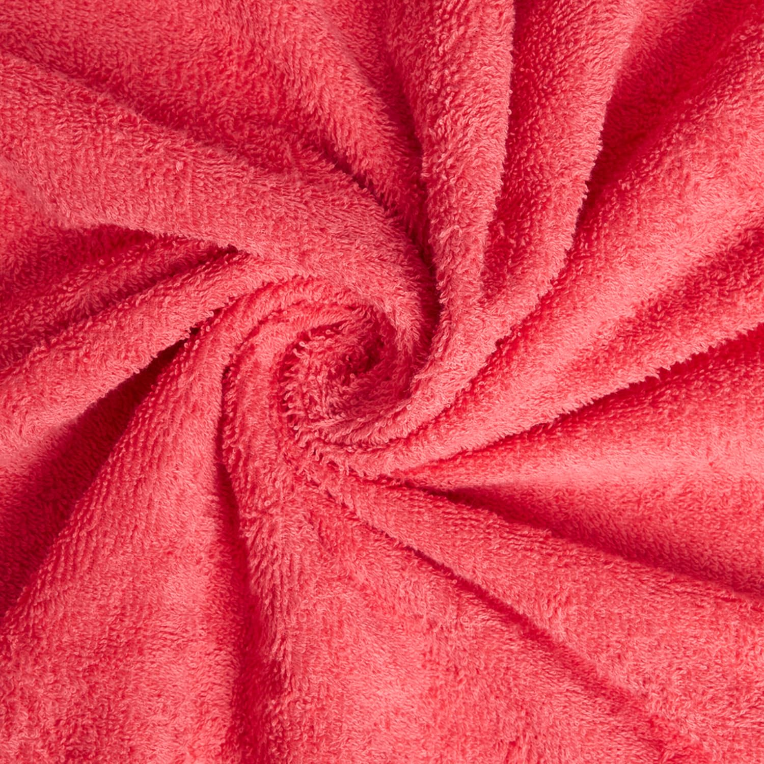 Welspun 100% Cotton Large 1 Bath + 1 Hand & 2 Face Towels 1000 Gsm | Dobby Solid Towel Combo Set (Coral Pink)