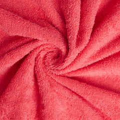 Welspun 100% Cotton Large 1 Bath + 1 Hand & 2 Face Towels 1000 Gsm | Dobby Solid Towel Combo Set (Coral Pink)