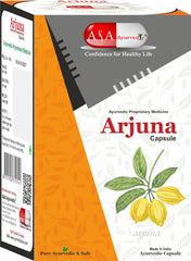 A & A Ayurvedic Arjuna Capsule Arjuna Extract Capsule Arjuna Bark Capsule, Cardiac Wellness, Manage Blood Circulation To Heart, Maintains Cholesterol Level | 60 Capsules 100gm 0.2lbs