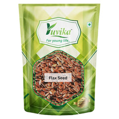 Yuvika Flax Seed Alsi - Linum Usitatissimum, Contains Fiber, Fat, Protein & Various Minerals & Vitamins | 400gm 0.8lbs