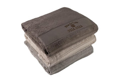 Osia Osia Bamboo Silk Bath Towels 1800 Gsm | Extra Soft Plush & Quick Dry High Absorbency With Large Size Towels (Grey, Beige & Brown) - 3 Pcs