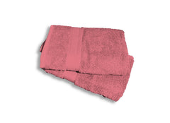 Bombay Dyeing Santino Combed Plain Dyed Cotton Hand Towel 500 Gsm Set - Rose (2 Piece)