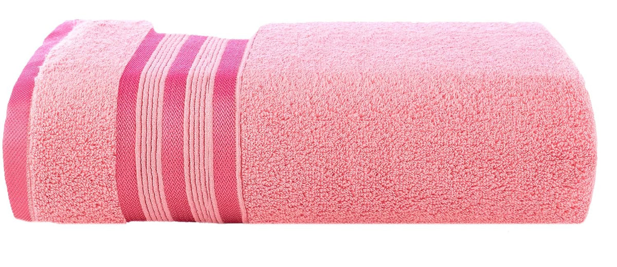 Casa Copenhagen Egyptian Cotton Zero Twist Large Bath Towel 500 Gsm (Pink)