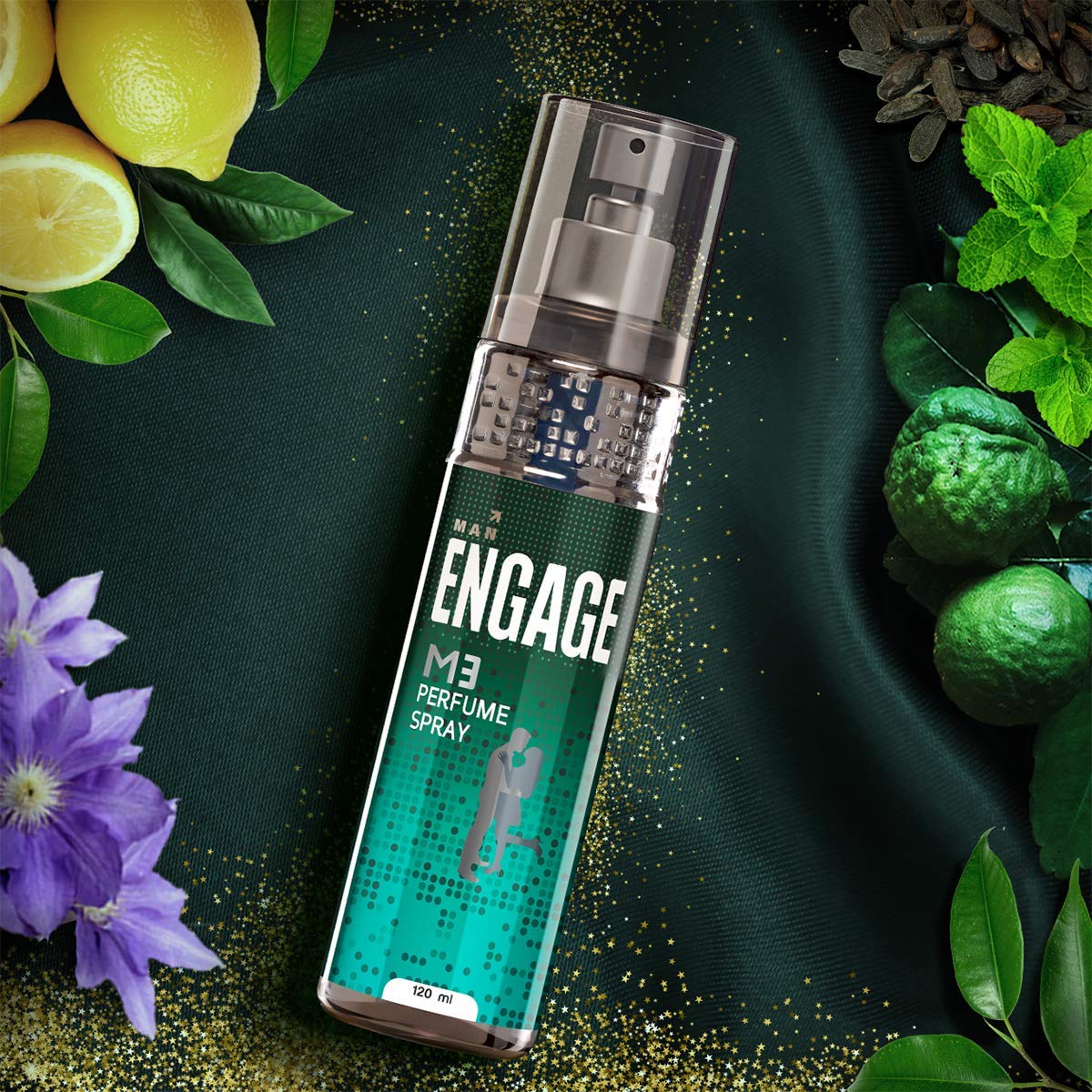 Engage M3 Perfume Spray For Men | Fresh & Minty Fragrance Scent | Skin Friendly Long Lasting Perfume | 120ml 4 Fl.oz.