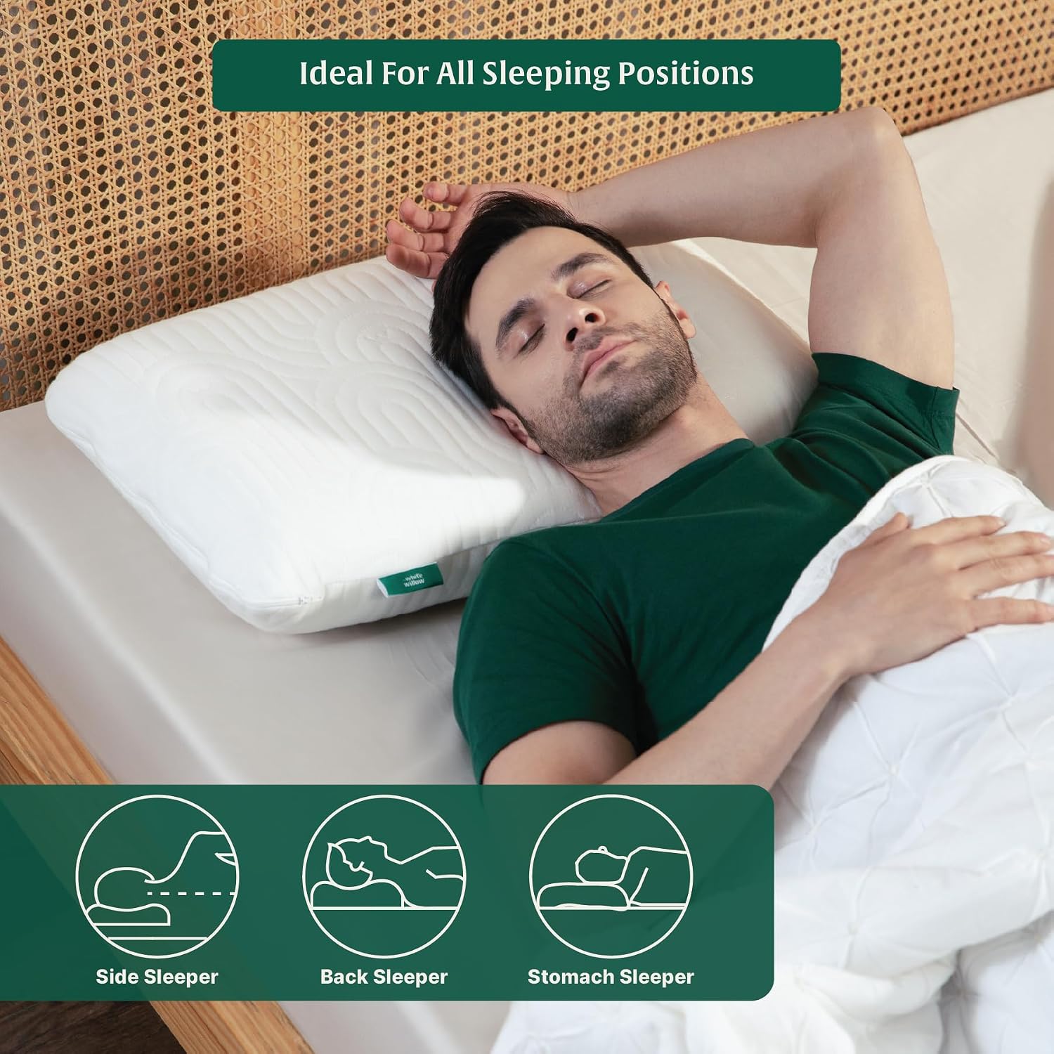 Memory Foam Pillow For Neck & Shoulder Pain Relief - XXL King Size - 5 Inch | Orthopedic Cervical Big Pillow for Sleeping | Thick Pillow for Back & Side Sleeper, Medium Firm - Pack of 1