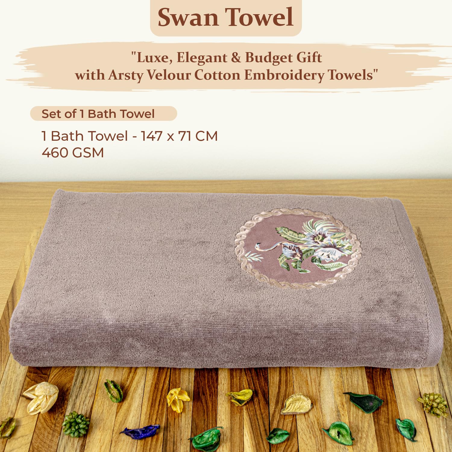 Akiko Home Prima Dream 100% Cotton Bath Towels 450 Gsm | Soft, Absorbent & Durable, Cotton Bath Towel | Pack Of 1 (Bluegrn)