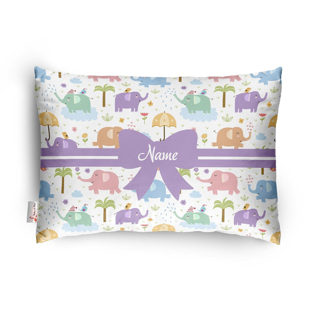 Personalized Pillow For Kids, Super Soft Cotton Kids Cushion - 12 X 18 Inches | Custom Name, For 5 Years Old Kids, Adorable Prints | For Head, Neck Support Baby Pillow - Pillow 07