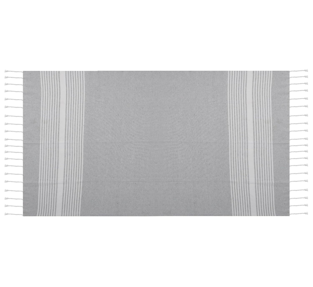 Dolce Casa 100% Cotton Turkish Fouta Towel 400 Gsm | Extra Large Full Size Cotton Bath Towel (Light Grey)