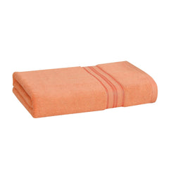 Cotton Bolls Textiles 100% Cotton Bath Towel 600 Gsm | Super Soft & Absorbent Quick-Dry Bath Towel Textured & Durable Cotton Towel (Coral)