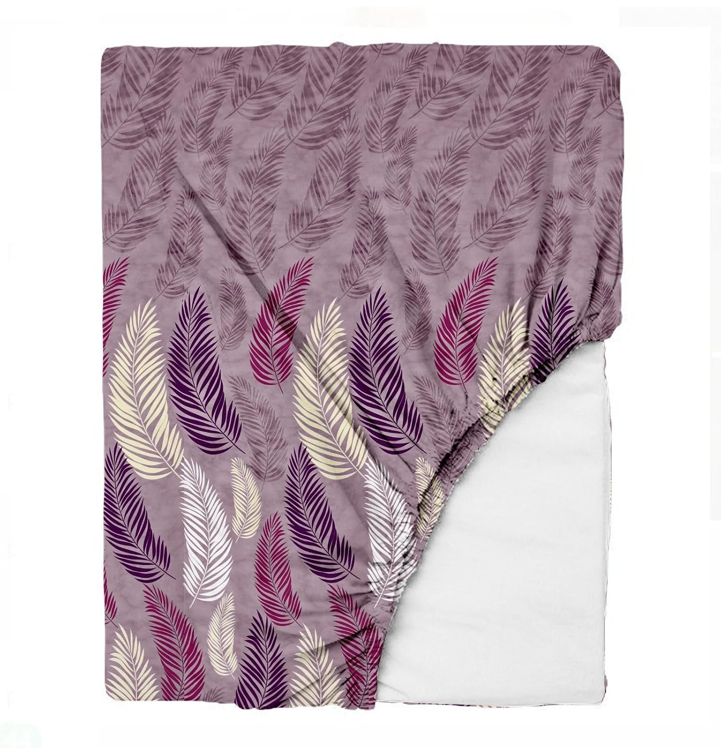 King Size Fitted Bedsheet With 2 Large Pillow Covers - 108 X 108 Inches, Petal Pink | Soft, Breathable & Durable | Wrinkle Resistant
