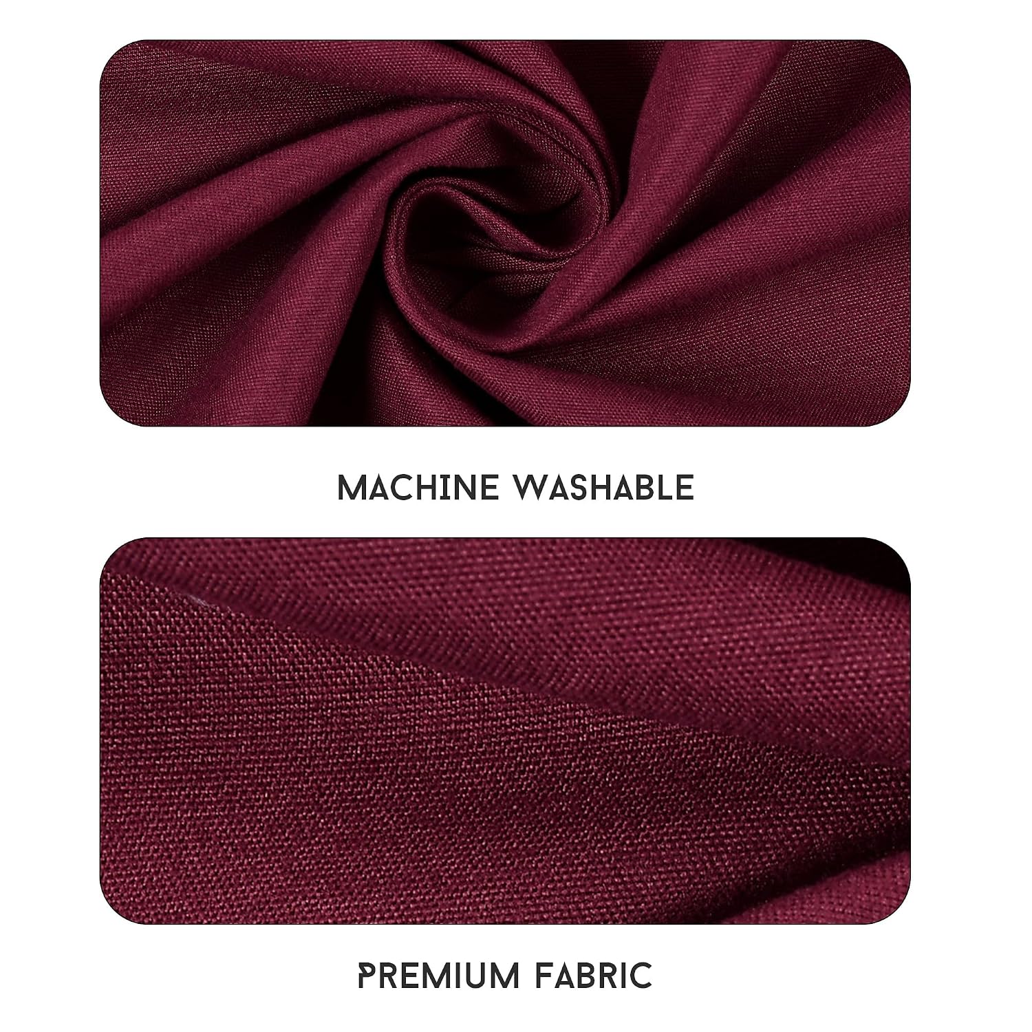 Queen Size Solid Plain Bedsheet Set Includes 2 Pillow Covers - 90 X 95 Inches, Wine | Exceptional Softness & Breathability | Premium Microfiber Material