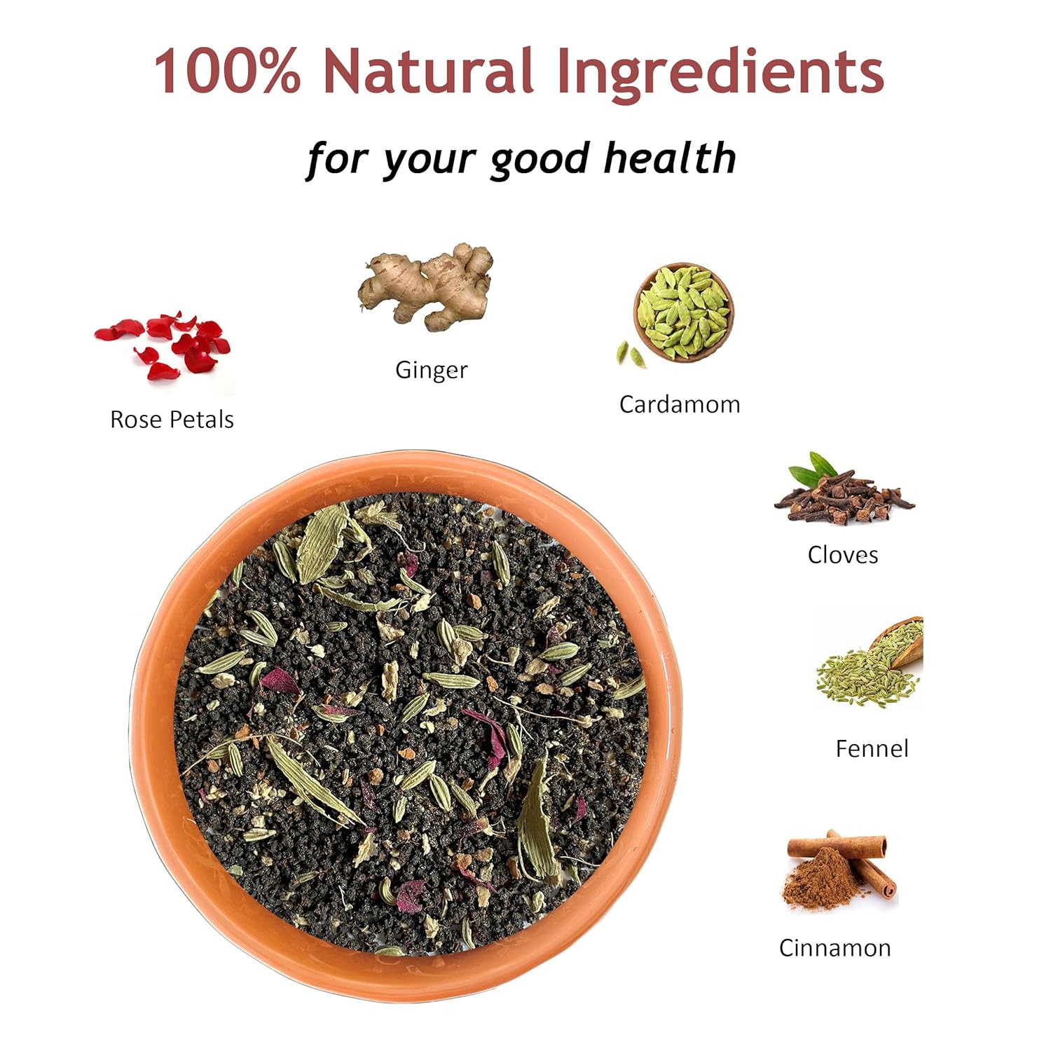 Bluebud Rose Masala Chai Pack Of 2 X 200gm, 7.05 Ounce Each - 200 Cups | A Unique Blend Of Pure Rose Petals With Assam CTC Tea & Spices - Signature Blend, Hand Blended Teas