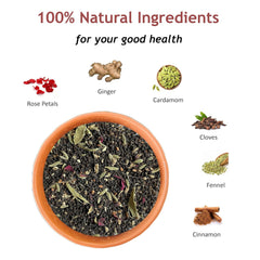 Bluebud Rose Masala Chai Pack Of 2 X 200gm, 7.05 Ounce Each - 200 Cups | A Unique Blend Of Pure Rose Petals With Assam CTC Tea & Spices - Signature Blend, Hand Blended Teas