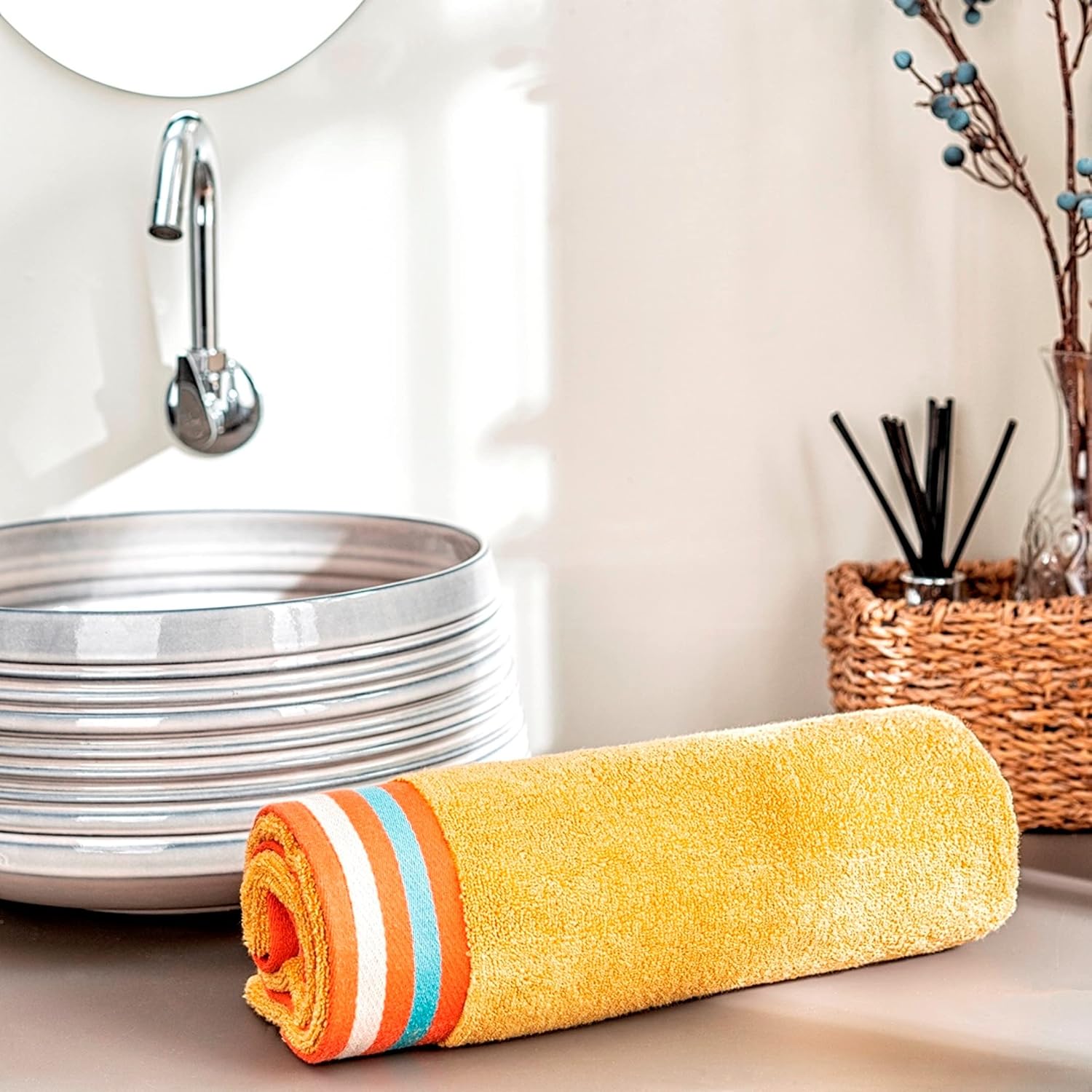 Ddecor Cotton Bath Towel 500gsm (Gold)