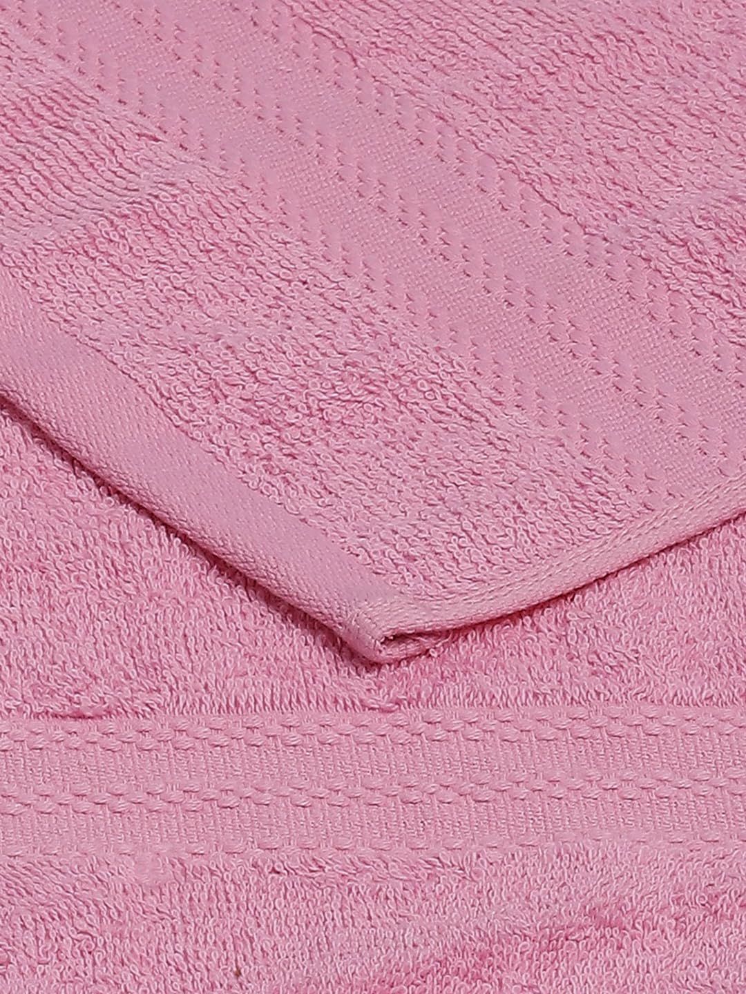 Monte Carlo Solid 2 Bath Towel & 2 Hand Towel 1400 Gsm (Light Pink)
