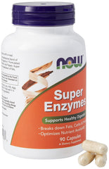 Now Foods Super Enzymes, Blend Of Enzymes That Supports Healthy Digestion | 90 Tablets, 150gm 0.3lbs