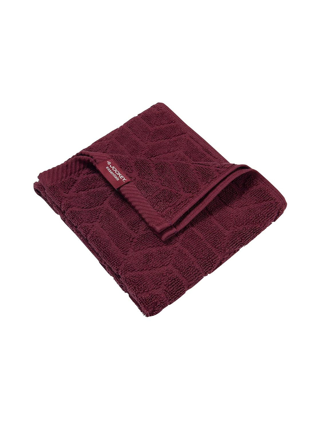 Jockey Cotton T202 Hand Towel 400 Gsm (Burgundy) - Pack Of 2