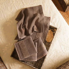 Pure Home + Living Sheared Face Towels 1300 Gsm | Ultra Soft, Absorbent, Quick Dry Towels For Facewash, Gym, Sports, Travel | Pack Of 8 (Chocolate Brown)