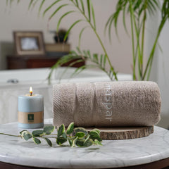 Maspar Amor Ultra Soft Bath Towel 800 Gsm (Beige) - 1 Pcs