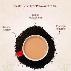 Golden Tips Applause Premium Assam CTC Tea - 1 Kg, 35.2 Ounce | Strong & Aromatic Chai Patti - 100% Natural Loose Tea Leaves | Artificial Flavor Free, Rich In Antioxidants