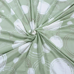 1 King Bedsheet With 2 Pillow Covers - 108 X 108 Inches, Green | Beautiful Print & Luxury Look Bedsheet | Cotton Bedsheet Is Naturally Comfortable