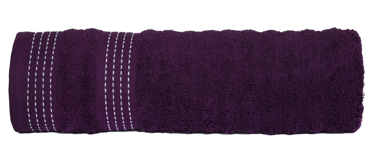 Casa Copenhagen Egyptian Cotton Elegance 1 Pcs Large Bath Towel 500 Gsm (Plum Purple)