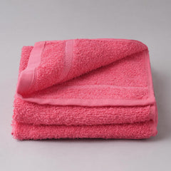 Welspun 100% Cotton Easy Care Hand Towel 400 Gsm | Quick Dry Ultra Soft Hand Towel (Coral) - Pack Of 2