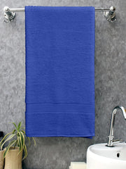 100% Cotton Large Size Bath Towel 500 Gsm | Soft & Absorbent Quick Dry & Durable Bath Towel (Blue)