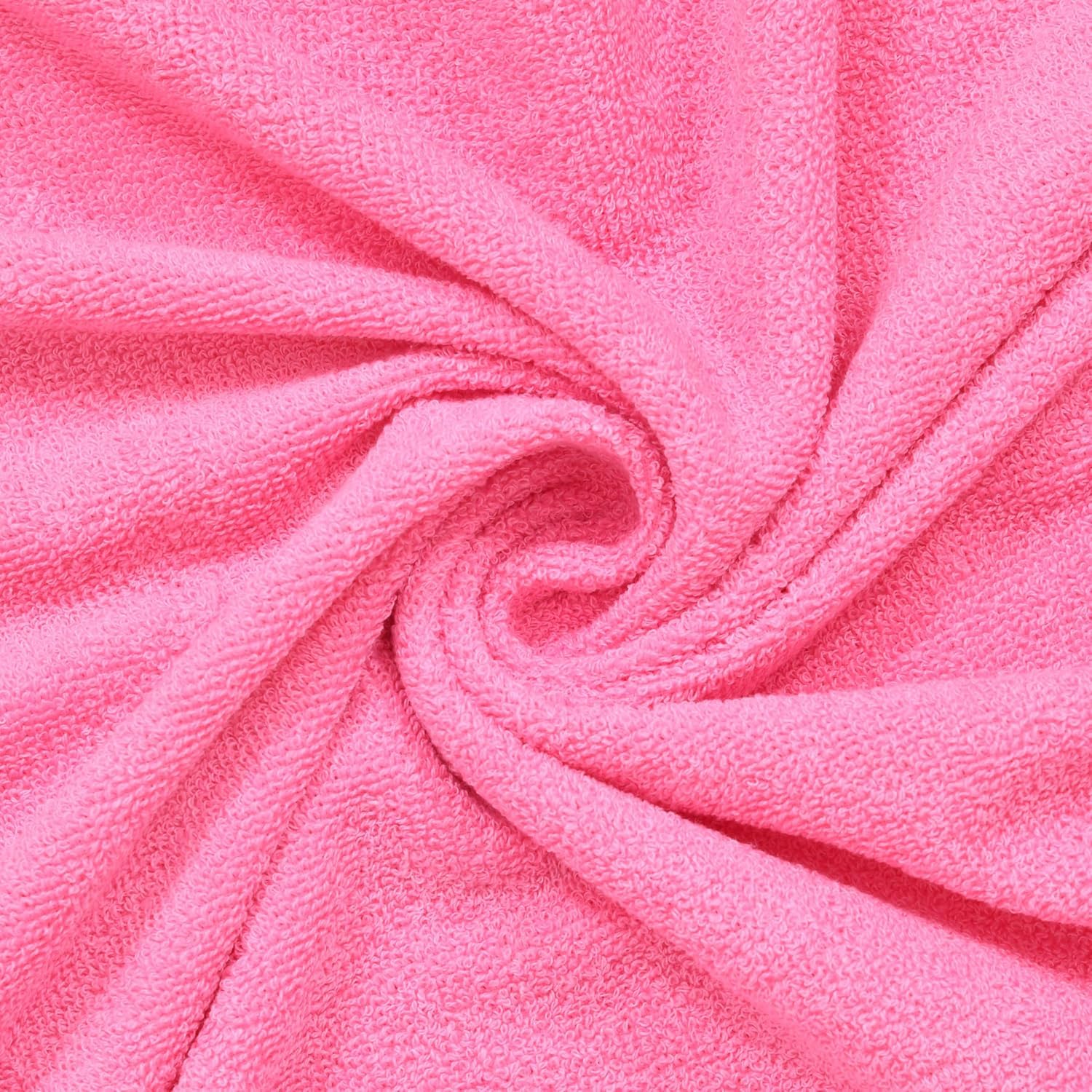 Hanorix 100% Cotton Large Size Bath Towel 900 Gsm | Soft Bath Towel For Men & Women Ultra Absorbent Cotton Towel Soft & Absorbent Towel (Pink) - Pack Of 2