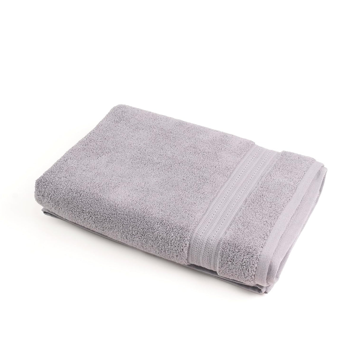 Vilasiya Plushwave 100% Cotton Bath Towel 650 Gsm | Zero Twist Yarn Luxurious Soft & Extra Absorbent Bath Towel (Light Grey)