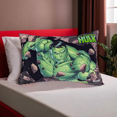 Kid's Soft Pillow For Sleeping, Marvel Hulk Print Pillow, Green - 12 X18 Inch | Suitable For All Sleepers, Multipurpose & Comfortable, Breathable, Lightweight - Pack Of 6