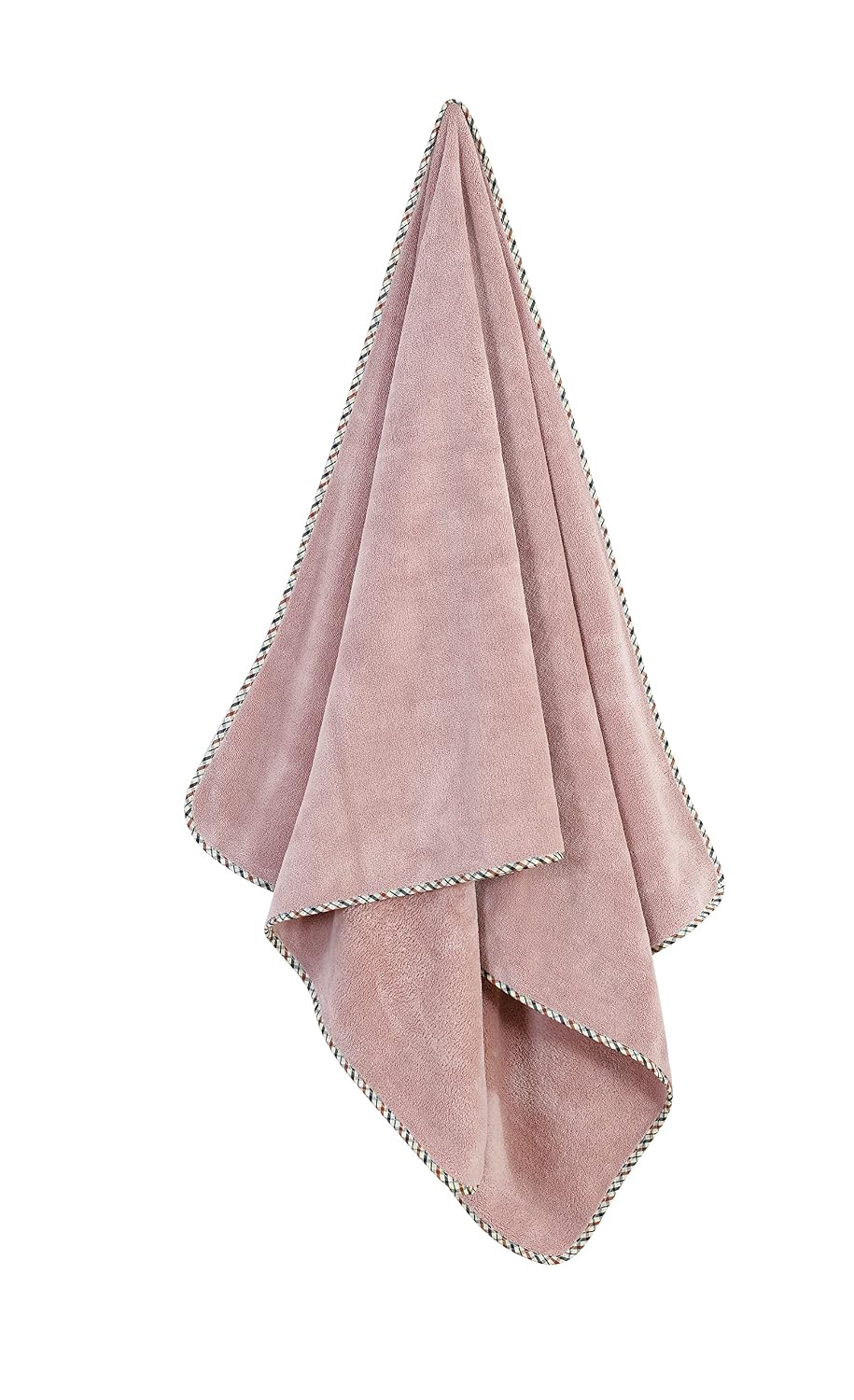 Spread Spain Microfiber Bath Towel 1200 Gsm | Extra Soft Plush & High Absorbent Bath Towel For Men & Women - Rose & Fashion Fruit (Pack Of 2)
