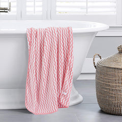 Spread Spain Microfiber Hand Towels 400 Gsm | Coral Extra Soft Plush & High Absorbent Towel For Gym & Workout - Pack Of 2 (Pink)