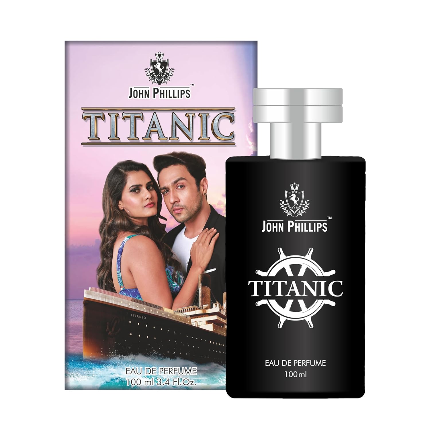 John Phillips Luxury Titanic & London Dreams Eau De Parfum 100ml 3.4 Fl.oz. Each Pack Of 2 For Men & Women