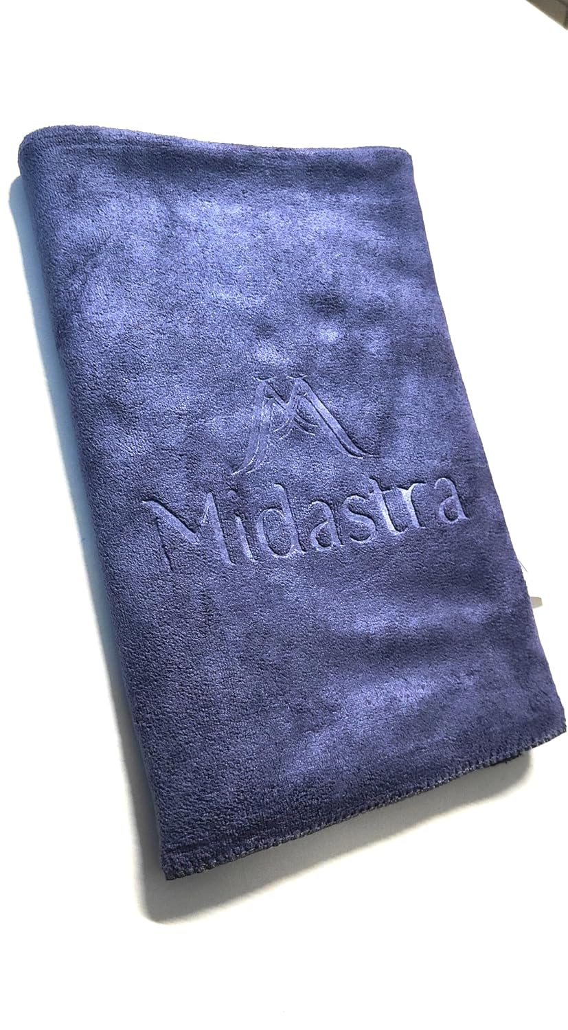 Midastra Microfiber Bath Towel 500 Gsm | Fast Drying, Extra Soft & Absorbent, Perfect For Home, Gym, Travel Bath Towel (Grey)