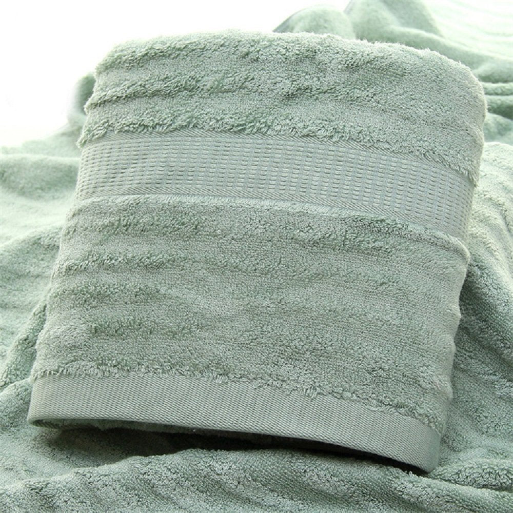 Mush Bamboo Luxurious Bath + Hand & Face Towel 900 Gsm | Ultra Soft, Absorbent & Antimicrobial Towel (Olive Green)- Pack Of 3