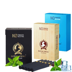 Royal Swag Ayurvedic Herbal Cigarettes 100% Tobacco Free 100% Nicotine Free Cigarettes Regular, Clove, Mint Flavoured | Smoking Cessation Pack Of 30