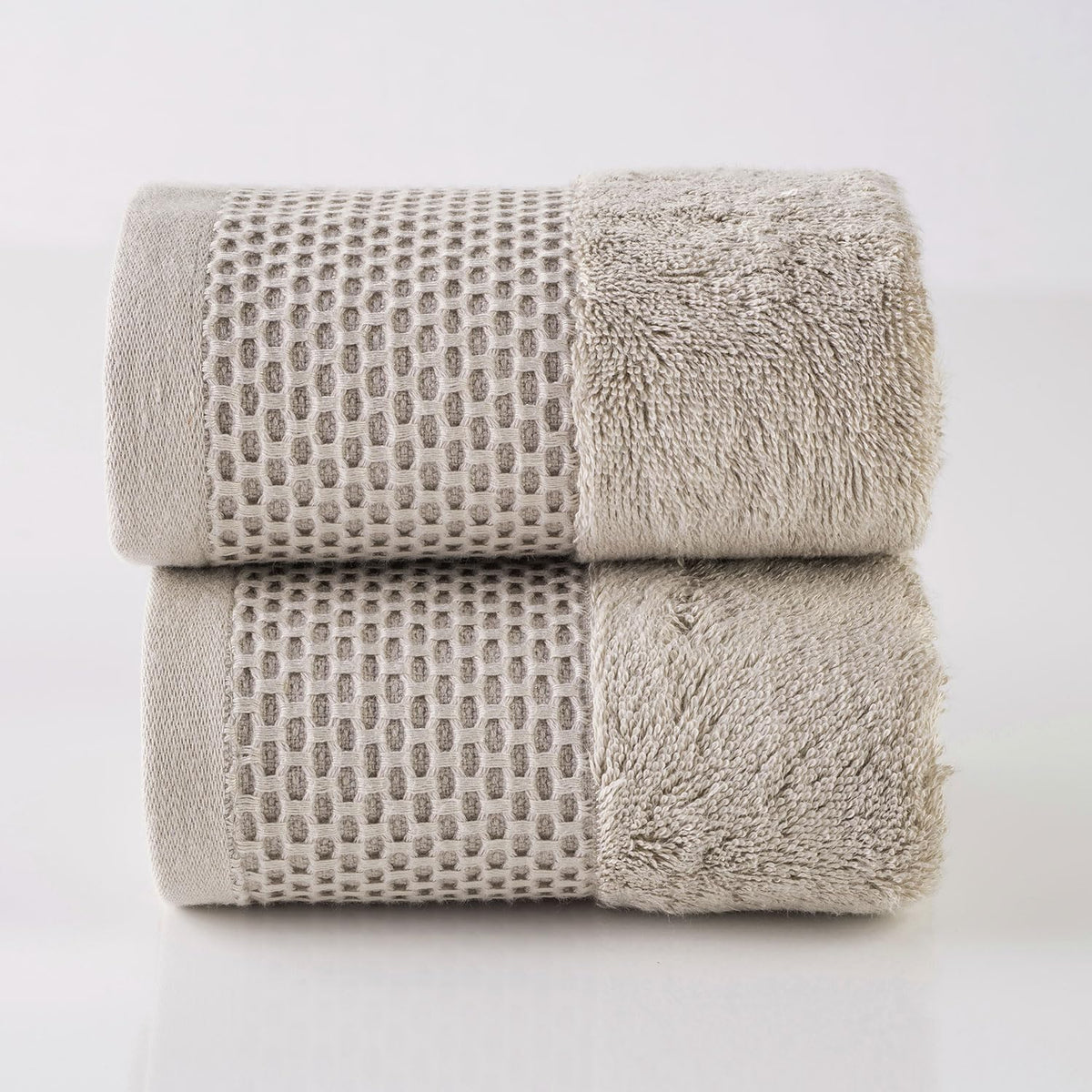 Spread Spain Hand Towels 500 Gsm | Micro Modal Large Size Highly Absorbent Soft Quick Dry Hand Towel (Light Grey) - 2 Pcs