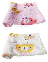 Teddyify Soft Cotton Baby Bath Towel 250 Gsm | Infants, New Born Babies Towel High Absorbent, Soft Cotton Premium Washcloth (Multicolor)