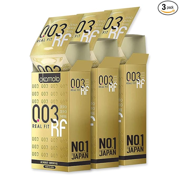 Okamoto Condom | Ultra Thin Condoms For Men | Thinnest Premium Snug Fit Condoms | 0.03 Mm Thin |