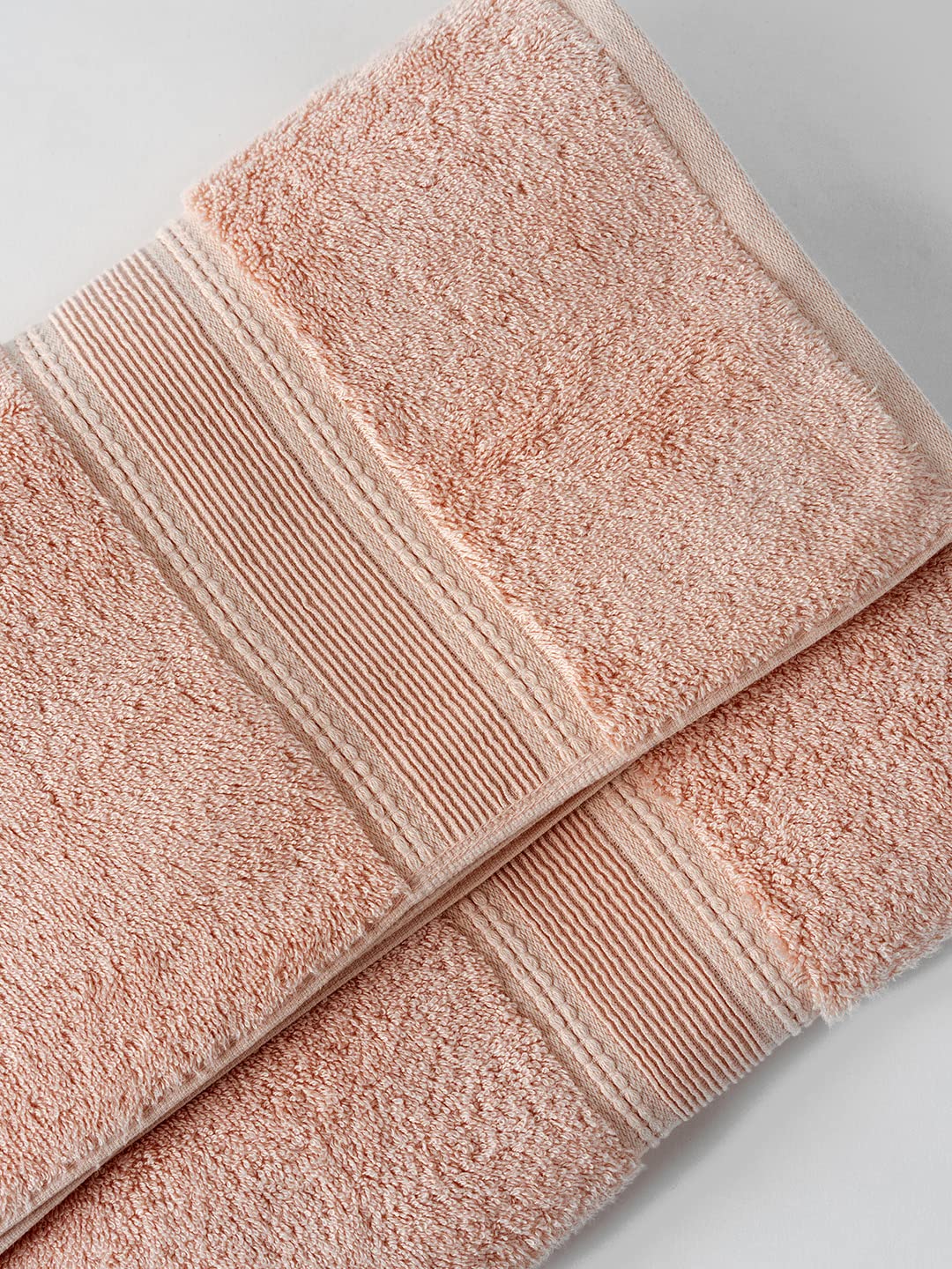 Ddecor Live Beautiful Ecofriendly Solid Cotton Bamboo Bath Towel 650 Gsm (Pink)
