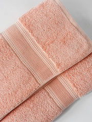 Ddecor Live Beautiful Ecofriendly Solid Cotton Bamboo Bath Towel 650 Gsm (Pink)