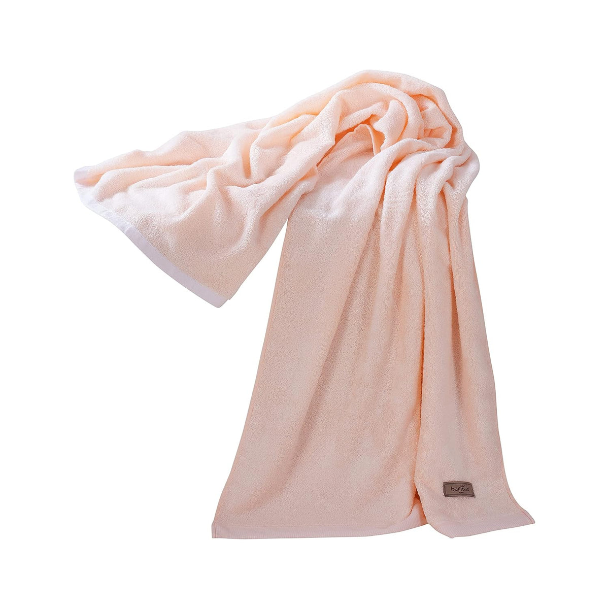 Spread Spain Bamboo Bath Towels 360 Gsm | Large Size Bamboo Bath Towel High Absorbent & Soft Bath Towel For Men & Women (Peach)