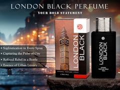 JD International London Black Apparel Unisex Perfume With Long Lasting Fragrance - 100ml, 3.4 Fl.oz.    | Perfume For Men & Women