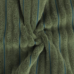 Spaces 100% Cotton Hand Towel 400 Gsm | High Loft Ribbed Texture High Absorbency Hand Towel - Dark Green