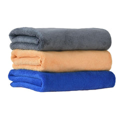 Yellow Weaves Super Soft Microfiber Hand Towels 400 Gsm | Gym & Workout Towels Set Of 3 (Multicolour)