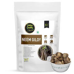 Online Quality Store Neem Giloy Raw 100 % Natural & Fresh Giloy, Neem Tree Guruch Fresh Stems Giloy Sticks Natural Guduchi For Health Immunity Booster, Kadha | 100gm 0.2lbs